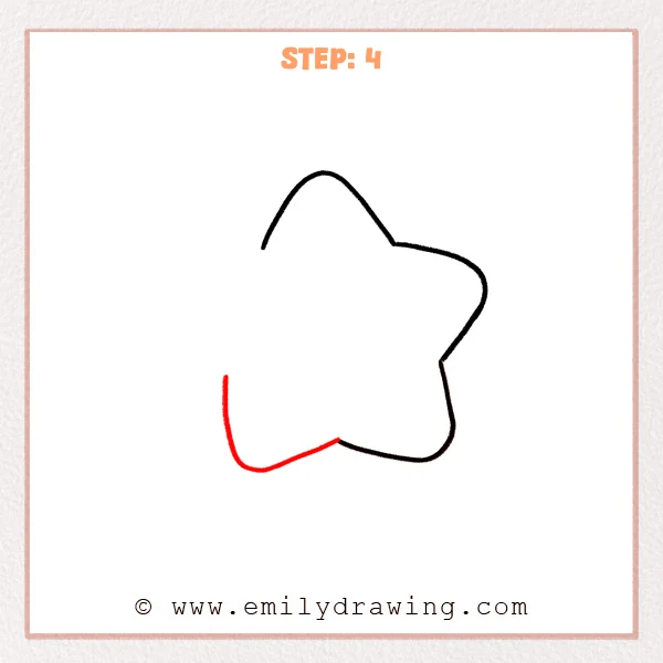 how to draw a cartoon stars - Step 4